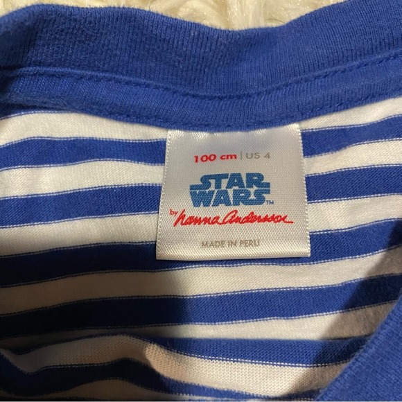 Hanna Andersson Kid's Star Wars Striped Shirt sz 4 - Picture 4 of 4